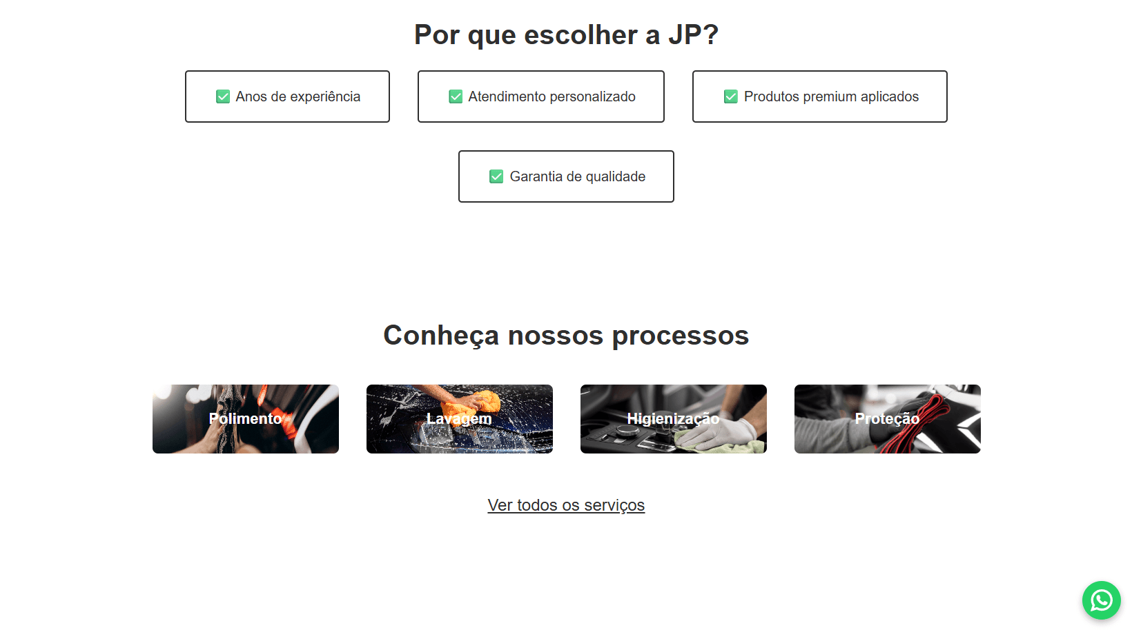 Serviços e diferenciais